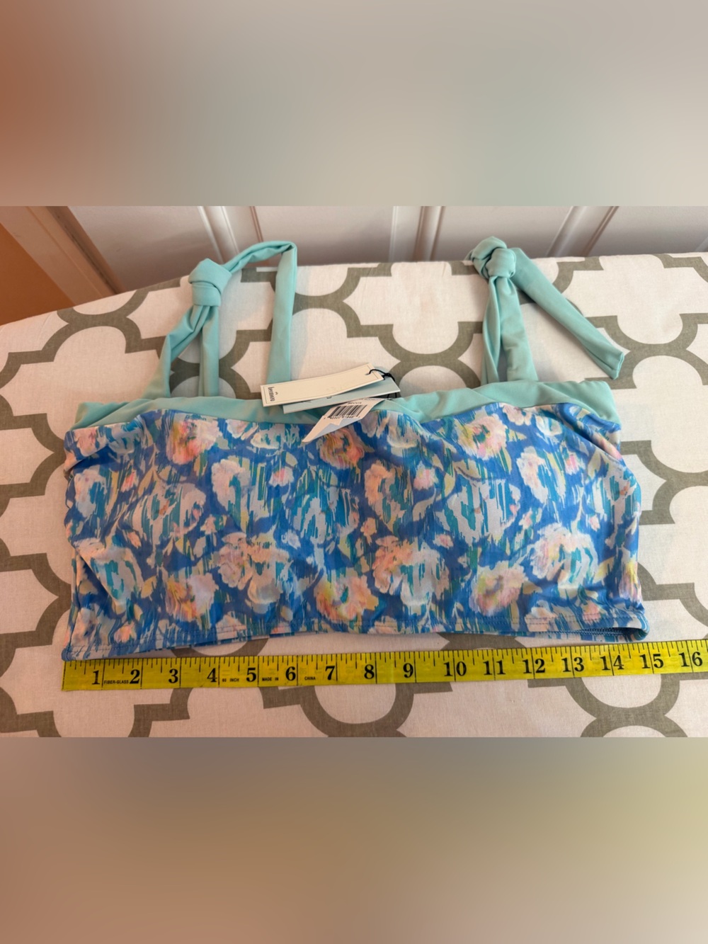 Hermoza Coral Cobe Bouquet Swim Bra NWT Size 14
